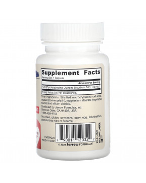 Jarrow Formulas, пирролохинолинхинон, 20 мг, 30 капсул